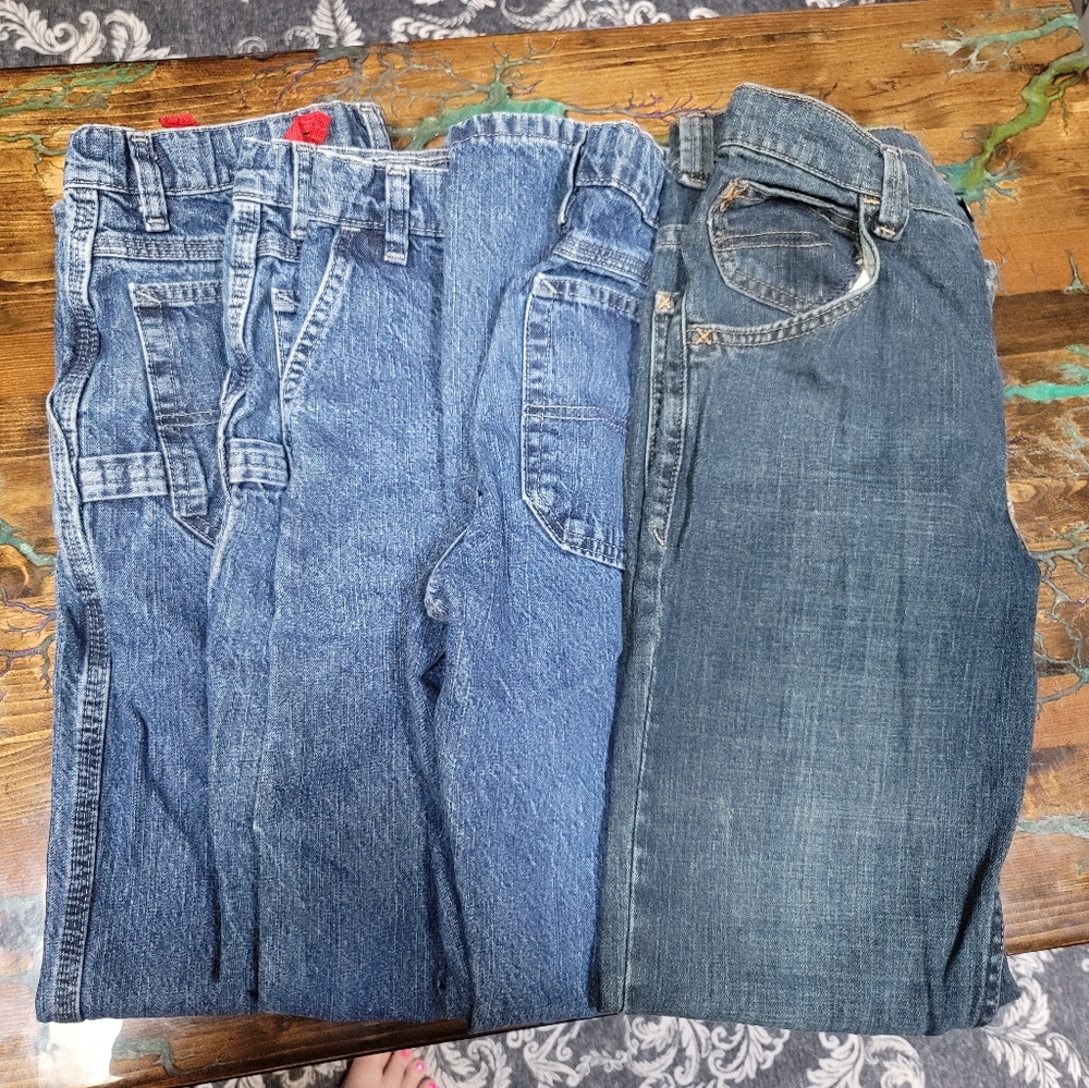 Boys Wrangler Jeans Carpenter and 1 Pair Straight Bootcut